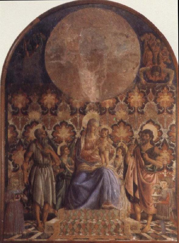 Andrea del Castagno Embrace the Son of the Virgin with Angels oil painting picture